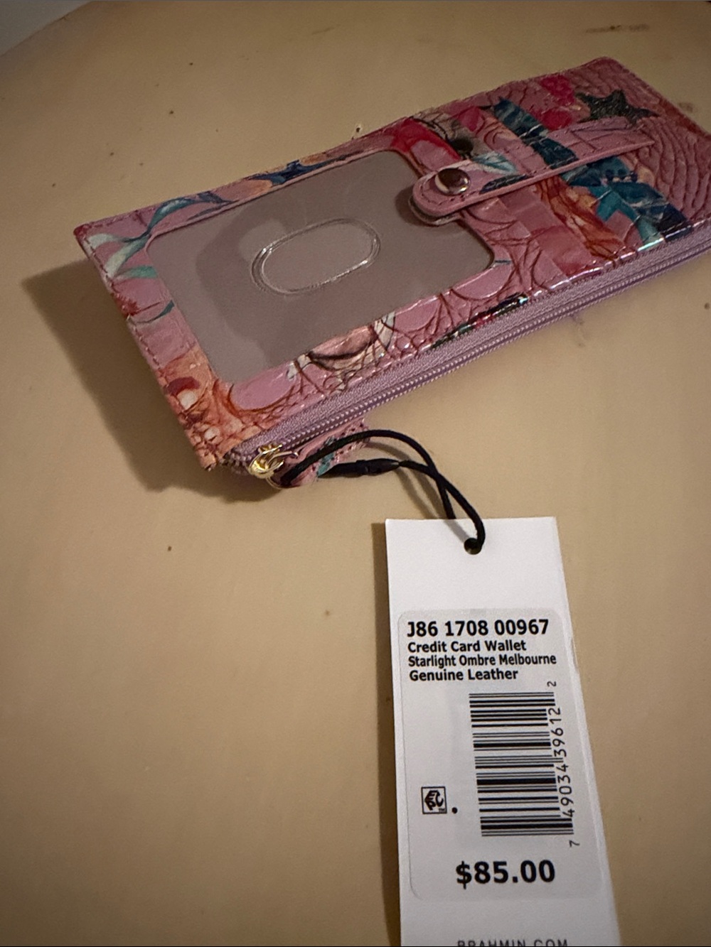 Brahmin Credit Card Wallet in Starlight Ombré Melbourne - Picture 3 of 3